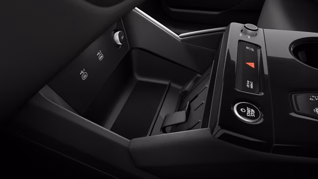 Bilde som viser Phone compartment with inductive charging function and antenna coupler for mobile communications