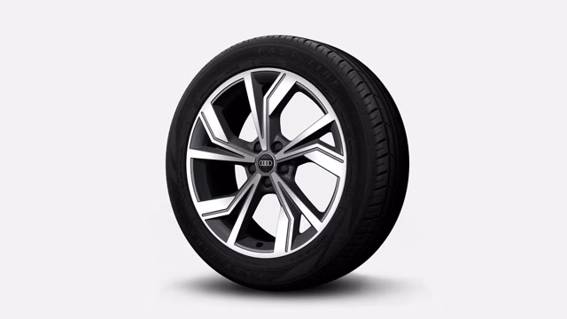 Bilde som viser 20" i 5-arms design, grafittgrå, glanspolerte