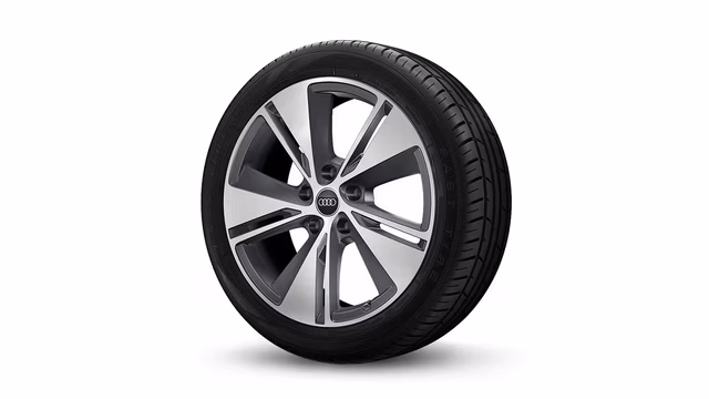 Bilde som viser 20" i 5-arms aerodesign, grafittgrå, glanspolerte