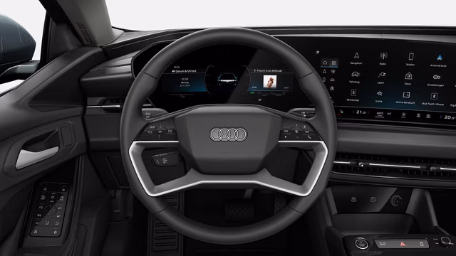 Bilde som viser Dobbelteikers skinnratt med multifunksjon og vippetaster